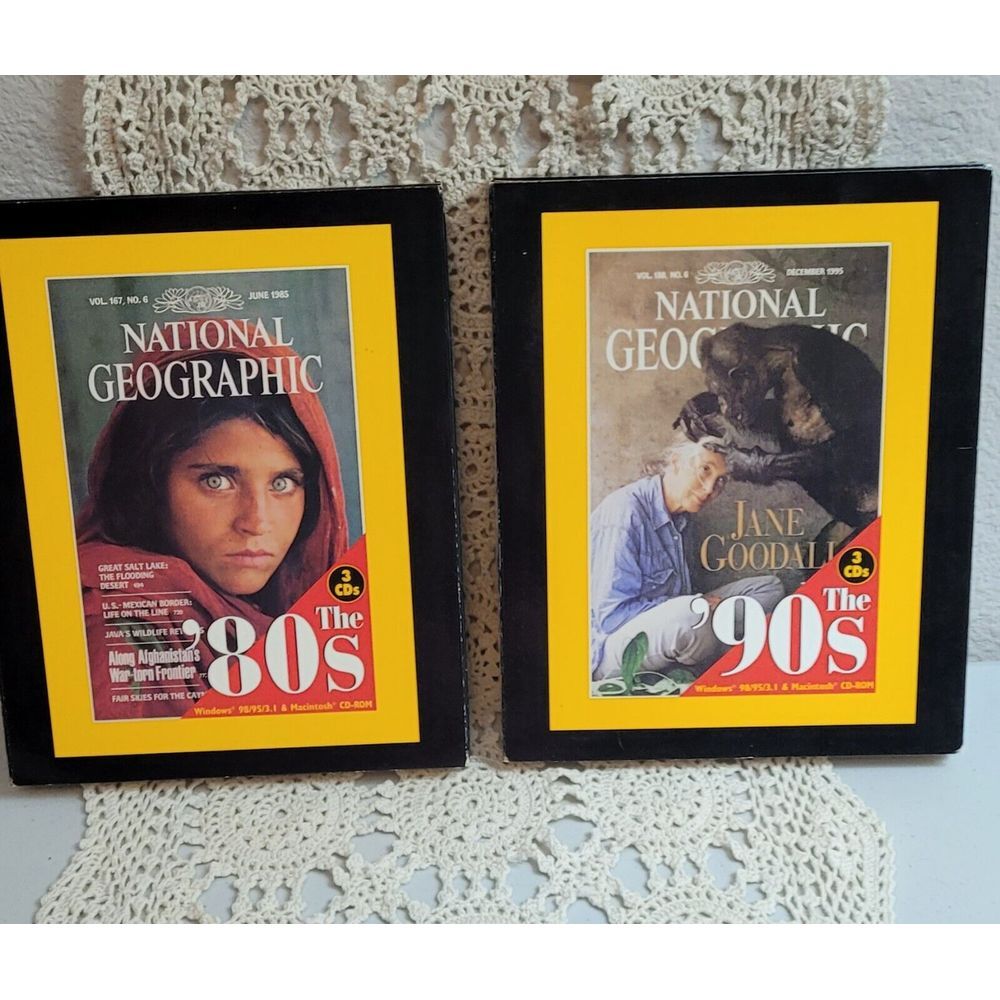 National Geographic: The  80s And The 90's 3 CD ROM Set For 98/95/3.i &Macintosh